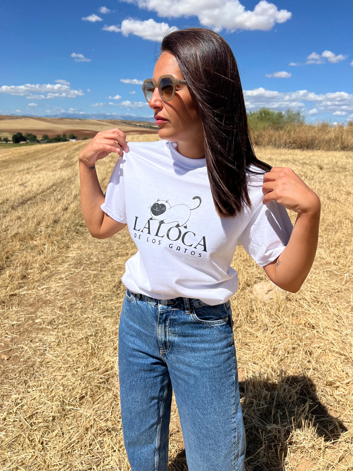 Camiseta "A Senhora Louca do Gato"